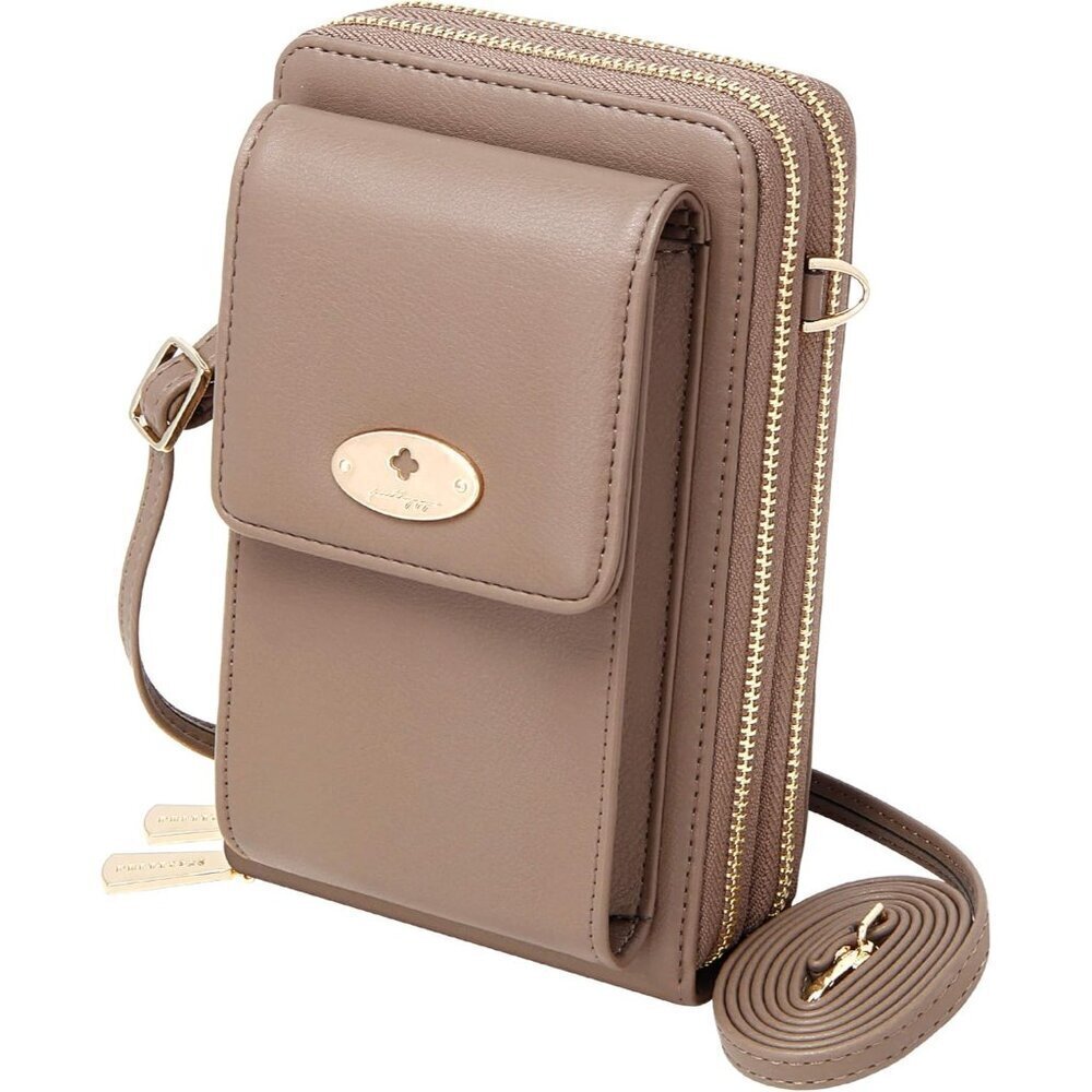 Small Crossbody Bag Pu Leather Wallet with Card Slots for Women Travel